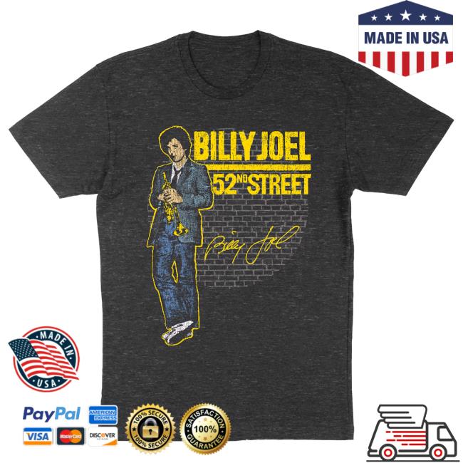 Official Billy Joel Merch Store Billy Joel 52Nd Street Bricks Top Shirt Billy Joel Apparel Clothing Shop