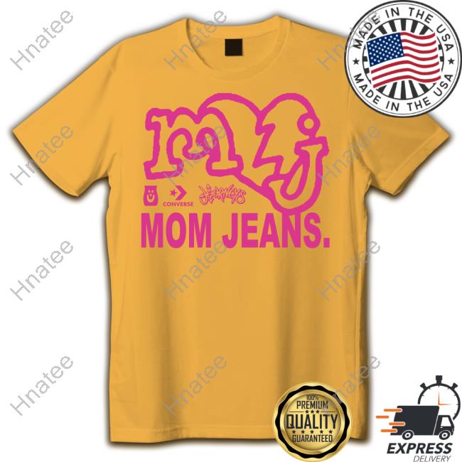 Official Mom Jeans Yellow Logo Shirt