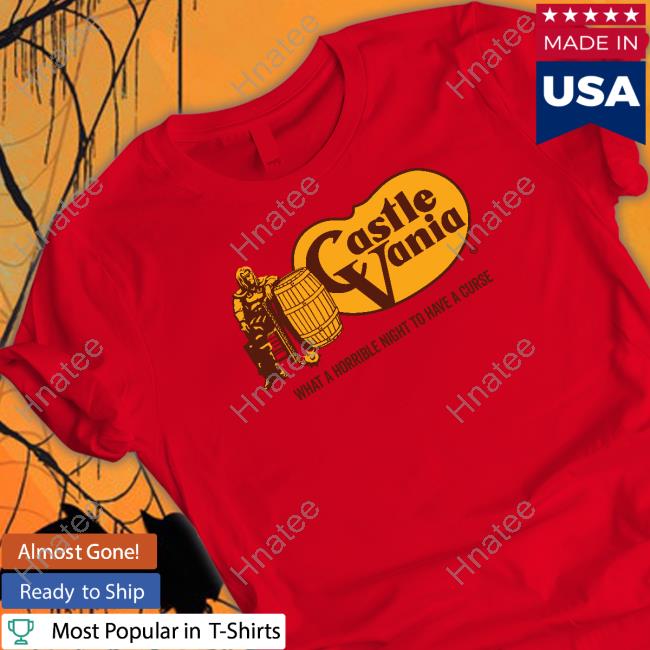 Scott Wampler Castlevania What A Horrible Night To Have A Curse Tee Shirt