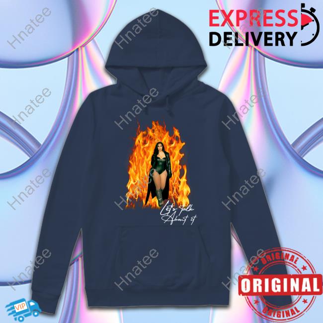 Official Queen Naija Store Queen Naija Let's Talk About It Flame Tee