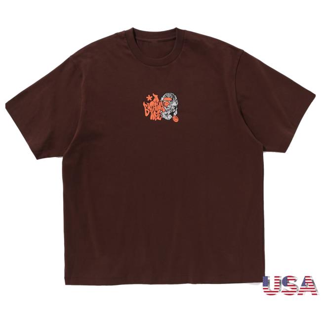 Graffiti Ape Head Relaxed Fit Tee Shirt