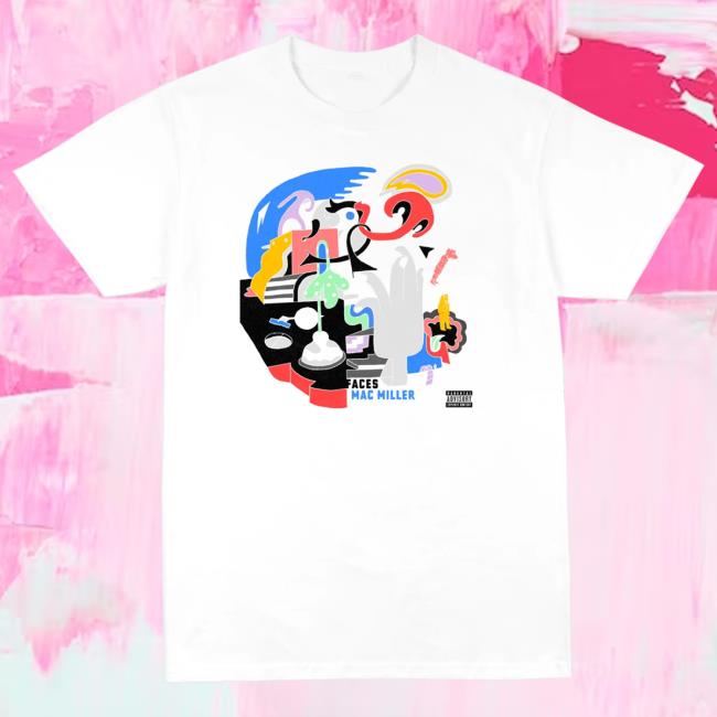 Official Mac Miller Merch Store Faces 10 Year Cover Short Sleeve Shirt Macmillerswebsite Clothing Shop