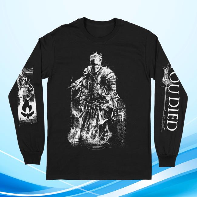 Official Down Right Merch Like Moths To Flames - Dark Souls Long Sleeve
