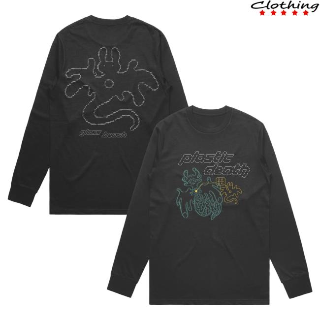 Official Run for Cover Records Glass Beach ASCII Long Sleeve Shirts