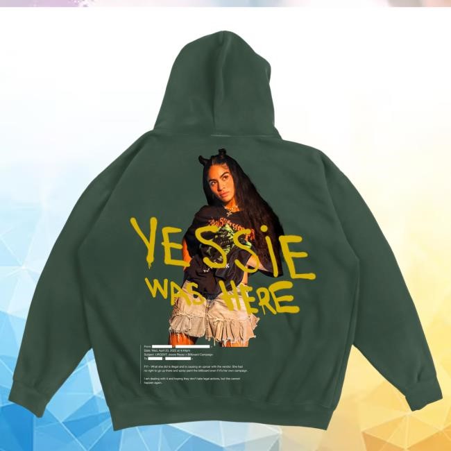 Official Jessie Reyez Merch Jessie Reyez Shut Up Hoody, Alpine Green