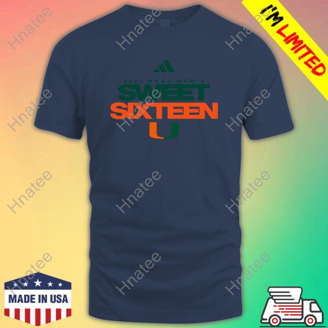 allCanes Miami Hurricanes 2023 Ncaa Sweet 16 Shirts