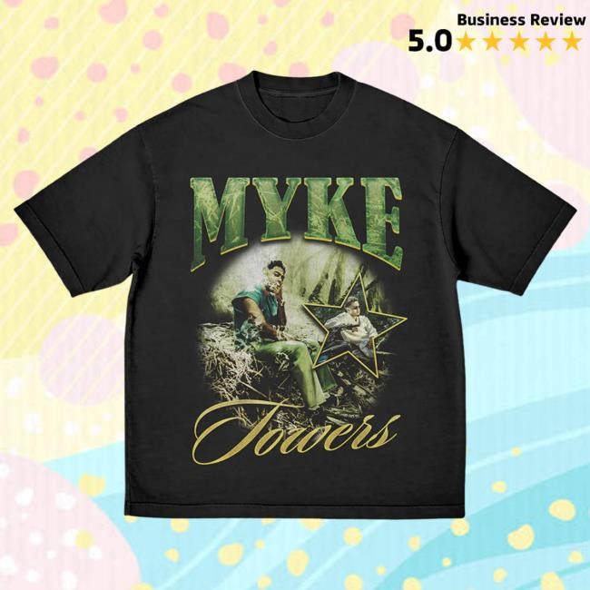 Official Myke Towers Store Shop La Vida Photo Vintage Hot Shirt