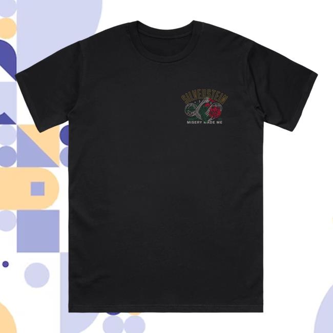 Silverstein Merch Snake Rose Tee Shirt