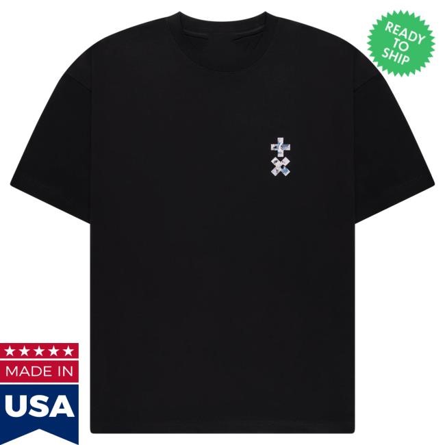 Official +x Wave Black T-Shirt Martin Garrix Design