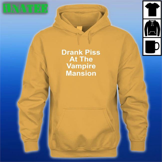 Drank Piss At The Vampire Mansion Baseball Sleeve Tee