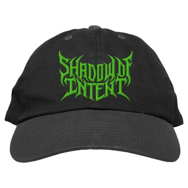 Official Indie Merch Store Shadow Of Intent "Logo (Green)" Dad Cap IndieMerchStore