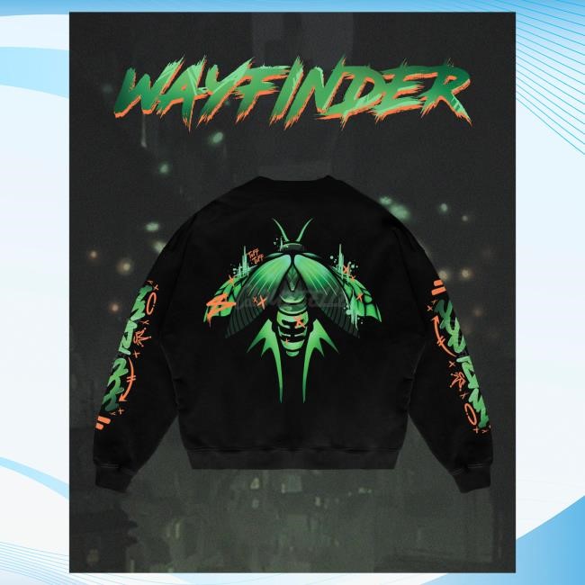 Official Cloudeelle "Wayfinder" - Oversized Pullover Sweatshirt Without the phrases