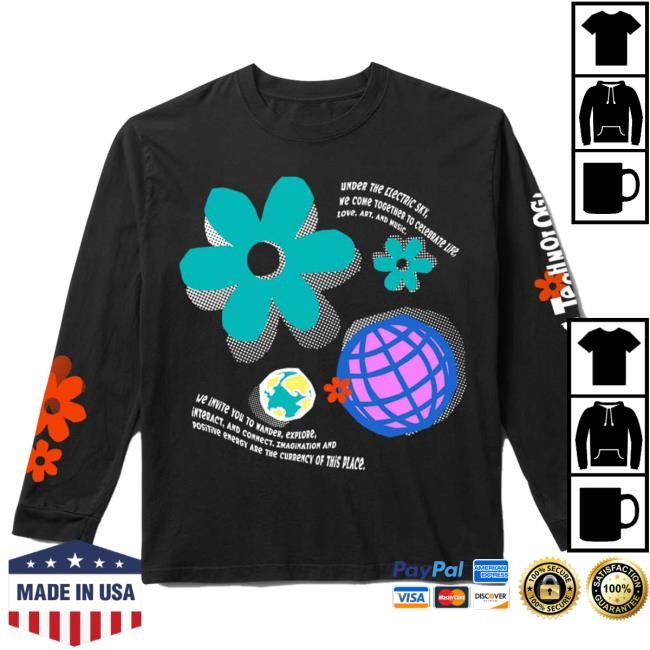 Official Insomniac Merch Shop EDC Nature Techno Long Sleeve Shirt