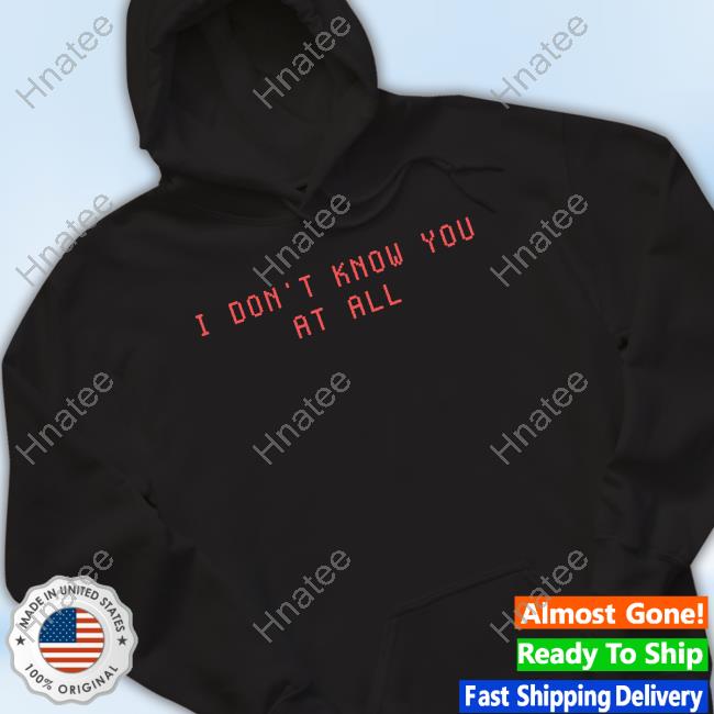 Billie Eilish Tours I Don't Know You At All Shirt