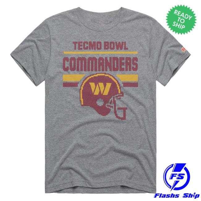 Official Homage Merch Tecmo Bowl Washington Commanders Shirt 2023 Apparel Clothing Store Shop
