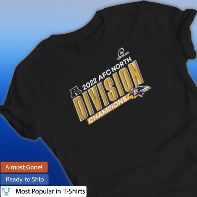 Official Baltimore ravens 2022 afc north division champions Shirts