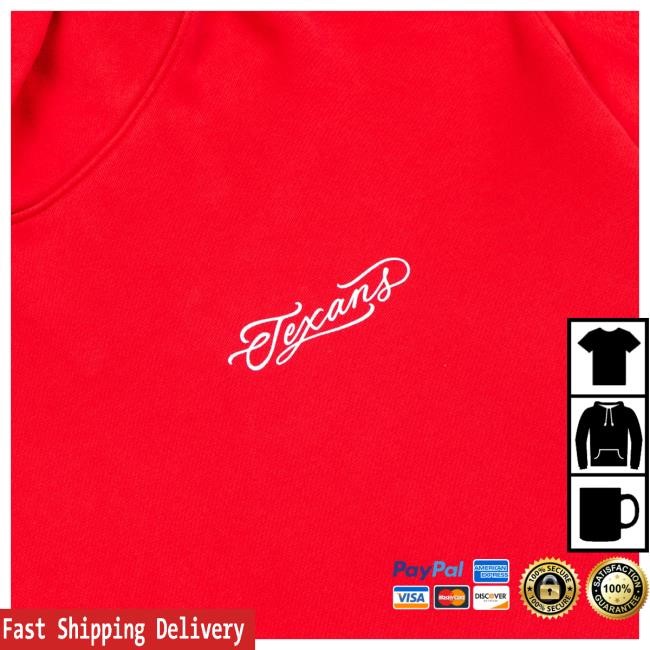 Official Born X Raised Merch Store Born X Raised + Texans Fine Line Pullover Hoodie: Battle Red