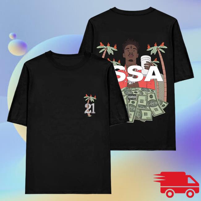 Official 21 Savage Merch Store ISSA Black Tees 21 Savage Apparel Clothing Shop 21Savage