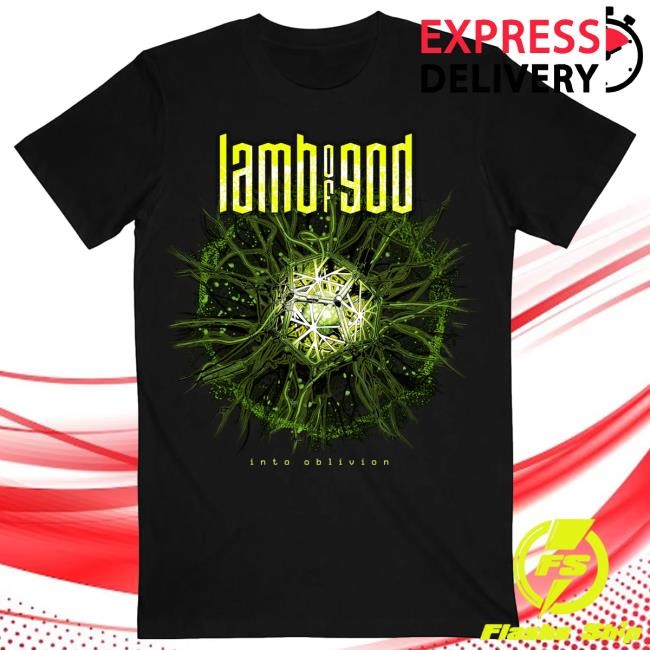 Lamb of God Into Oblivion Burst Black Tee Graphic Print