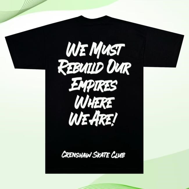 Official Crenshaw Skate Club SCA T Shirt Crenshawskateclub