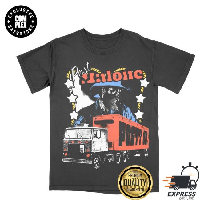 Official Complex Merch Store Shop Post Malone F-1 Trillion Posty Co. Photo Tshirt