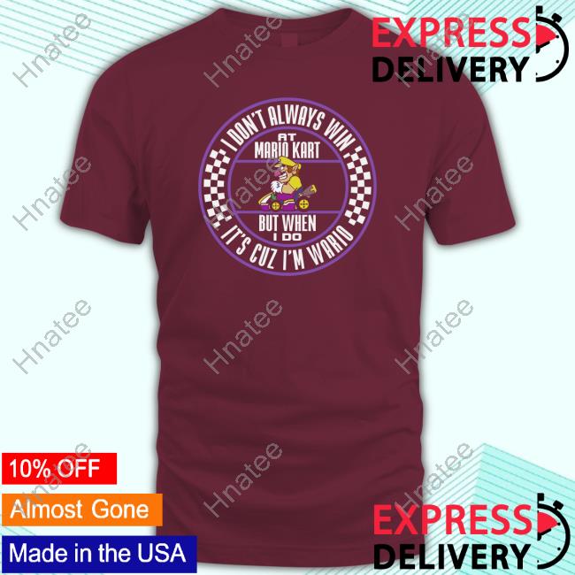 Men's Nintendo Mario Kart Wario When I Win Circle Text Shirts Men's Nintendo Mario Kart Wario When I Win Circle Text T Shirt