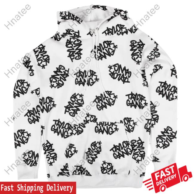 Official Taylor Gang Clothing Store All Over Print Team Pullover Sweatshirt 3D AOP In White Taylorgang Merch