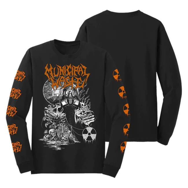 Municipal Waste Biotech Gasmask Hooded Sweatshirt