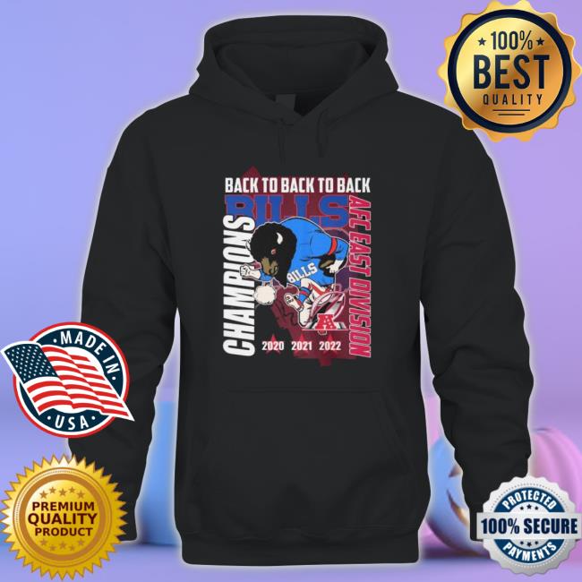 Buffalo Bills Back To Back To Back Afc East Division Champions 2020-2022 Shirt