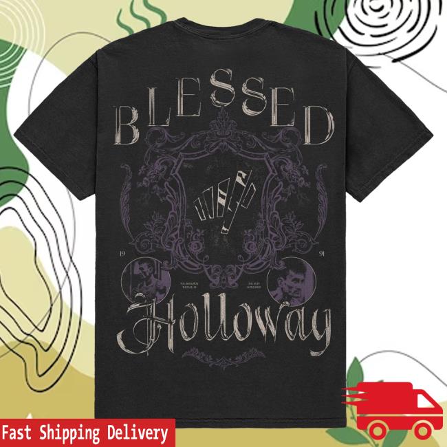 Official Max Holloway Merch Store Blessed Holloway Vintage Black Attractive Shirt Max Holloway Apparel Clothing Shop MaxHolloway