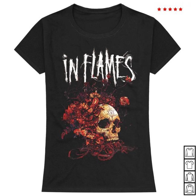 In Flames ﻿Skull & Vines S/s Shirt In Flames Merch Shop