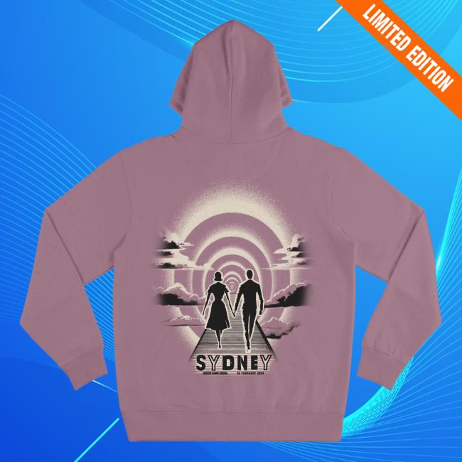 Official Louis Tomlinson Merch Store Shop Louis Tomlinson Sydney Qudos Bank Arena World Tour Dusty Rose Crew neck Sweatshirt - Australia