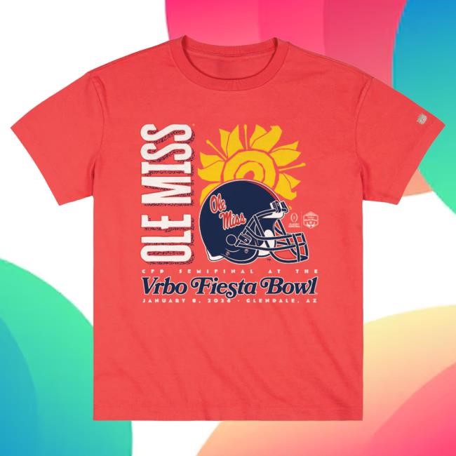 Official Ole Miss Rebels NCAA Football NCAA Fiesta Bowl Tee 2026