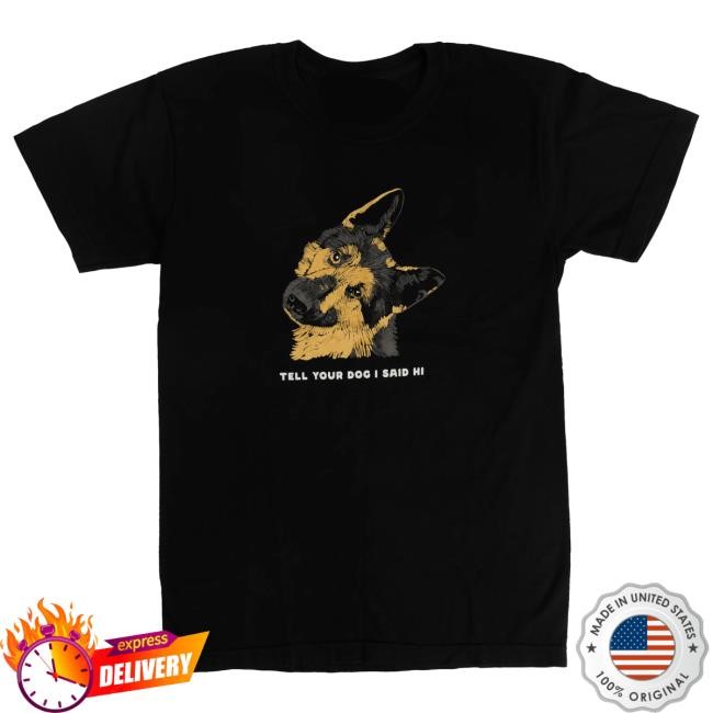 Official We Rate Dogs Merch German Shepherd TYDISH Tshirt - Black WeRateDogs