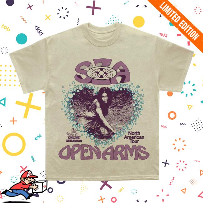 Sza Merchandise - Sand Sos Openarms North America Tour Tee