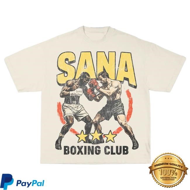 Official Sana Detroit Boxing Club Hot Shirt - Cream