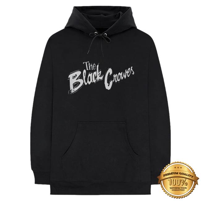 Official The Black Crowes Script Logo Pull Over Hoodie