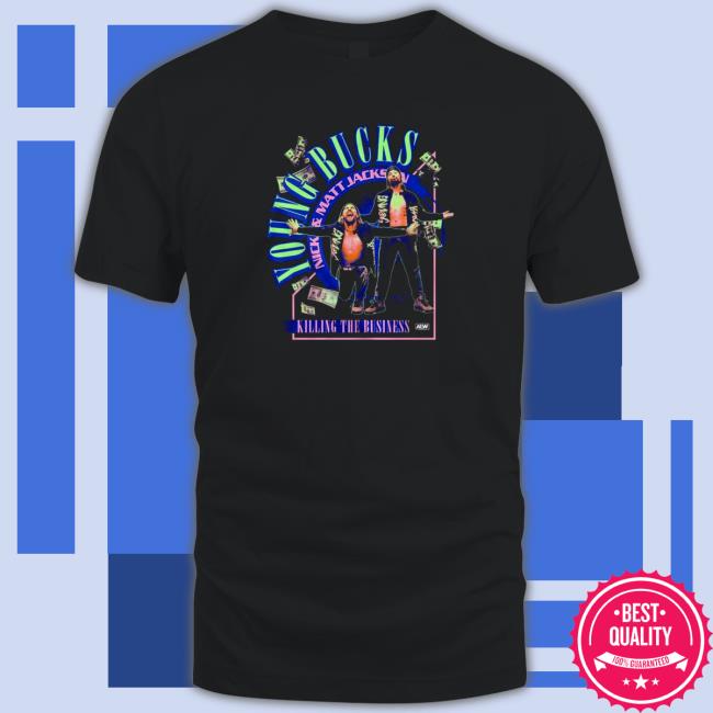 Official Young Bucks Killing The Business Nick And Matt Jackson Tee