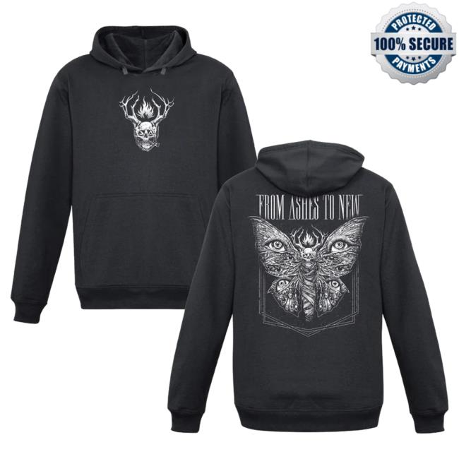 Official Merch Bar From Ashes to New Mummy Moth Pullover Hoodie MerchBar