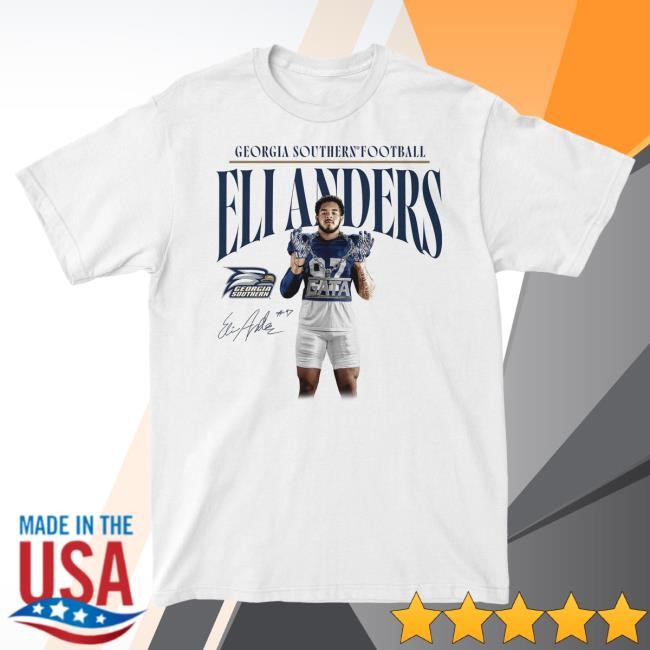 Official NIL Georgia Southern Clothing White Illustrated New Shirt GeorgiaSouthern