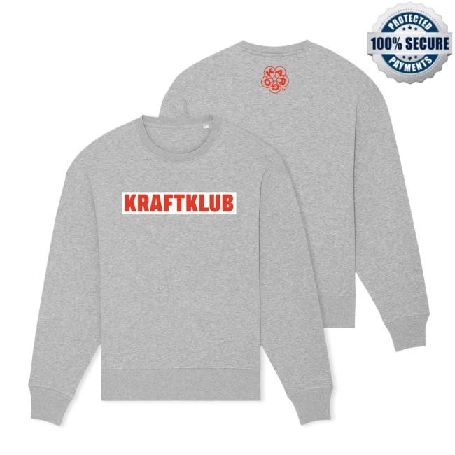 Kraftklub - Pullover Crewneck Sweatshirt - Logo rot