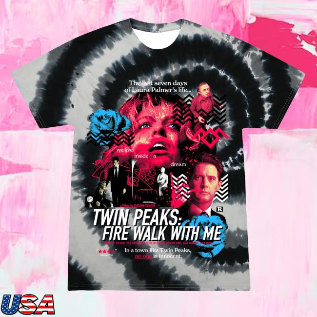 Twin Peaks: Fire Walk With Me Tiedye Shirt Floor (Black)