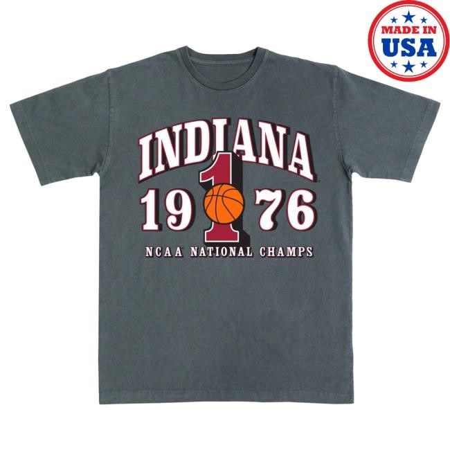Official Slam Goods Indiana '76 NCAA Champs Heavy Hot Shirt SlamGoods
