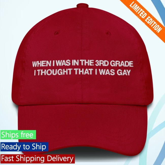 Thegoodshirts When I Was In The 3Rd Grade I Thought I Was Gay Twill Hat