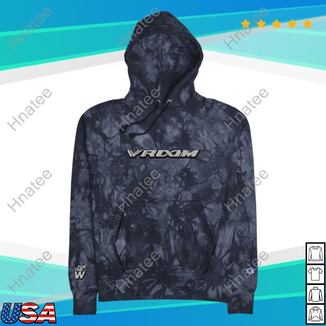 Official Vroom X For The Dub Unisex Champion Tie-Dye Crewneck Navy