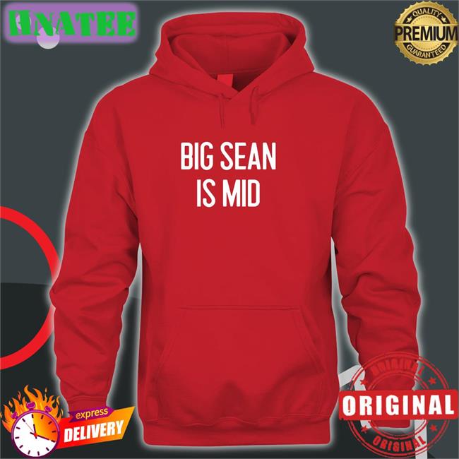 Barstool Sports Big Sean Is Mid Tee Shirt Red Barstoolsports