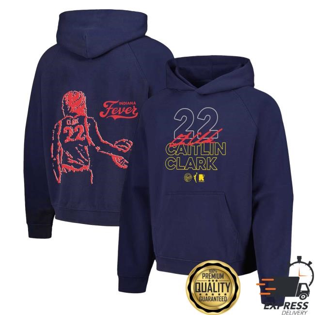 Indiana Fever Caitlin Clark Round21 Navy Indiana Bound Sweatshirt Hoodie