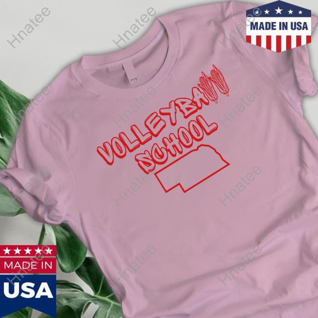 Husk Guys Store Nebraska Volleyball School Tee Official Nebraska Volleyball School Shirt