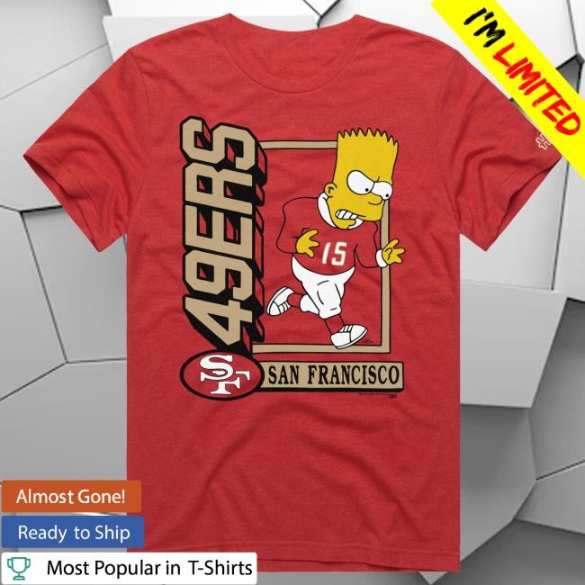 Official San Francisco 49ers Homage x The Simpsons Unisex Top Shirt - Red