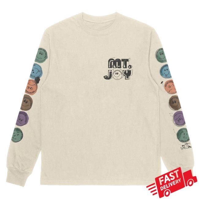 Official Mt Joy Merch Store Mt Joy Smiley Long Sleeve Tee Mt Joy Apparel Clothing Shop MtJoy